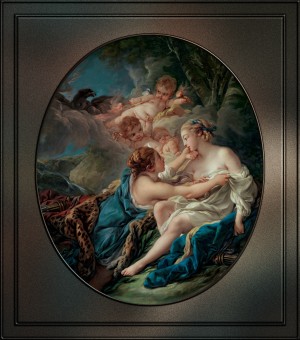 Jupiter In The Guise Of Diana And Callisto by Francois Boucher